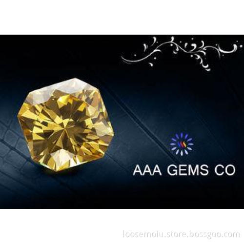 Yellow / Green / Garnet Jewelry Moissanite Fancy Cutting Sh
